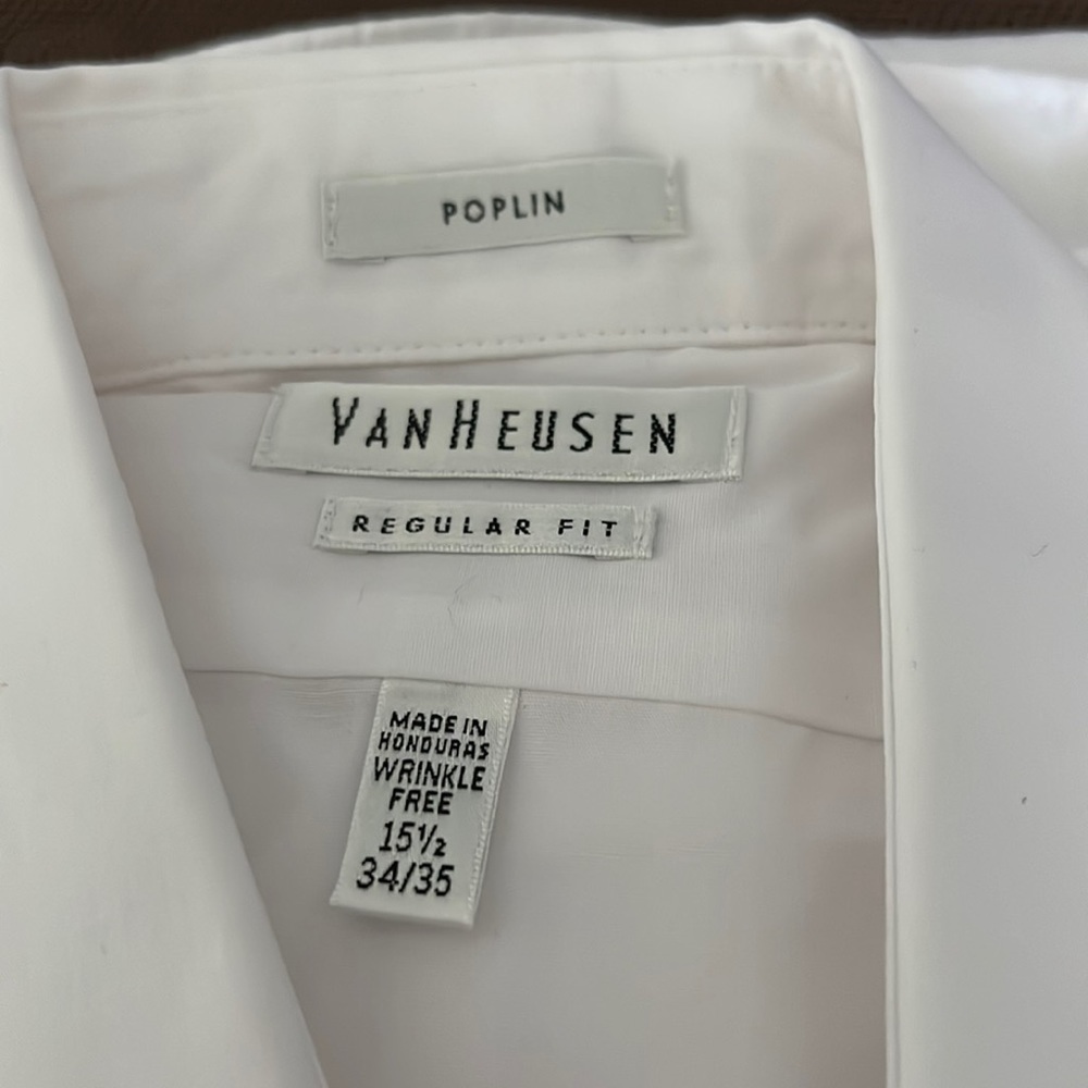 Van Heusen men’s dress shirt, 15-1/2” neck, 34/35” sleeve